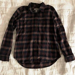 Carhartt purple plaid flannel shirt